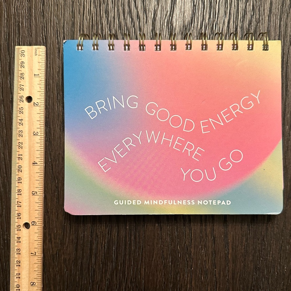 Colorful Spiral-Bound Mindfulness Notepad